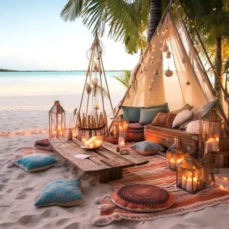 Boho Tent, Classy Rooms, Dream Living Room, Ocean Home Decor, Living Room Christmas, Dresses Christmas, Picnic Inspiration, Boho Outdoor, Mini Home