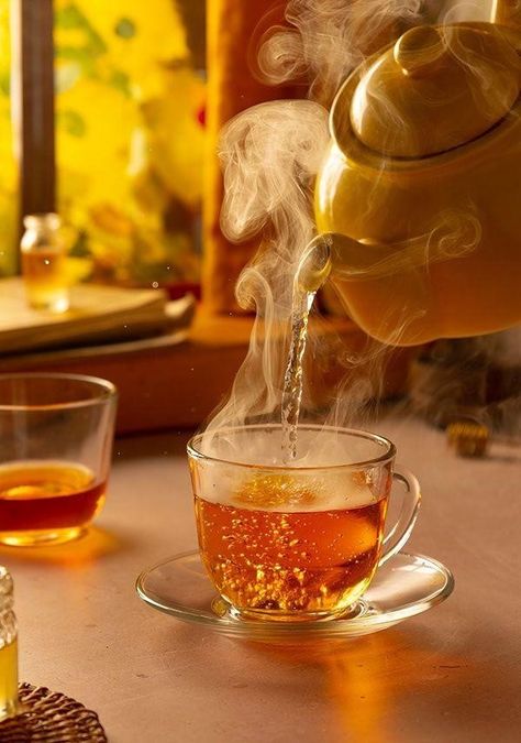 Hot Tea Recipes, Ahmad Tea, Tea Wallpaper, Good Morning Tea, Autumn Tea, Tea Drinkers, Morning Tea, Tea Art, Best Tea