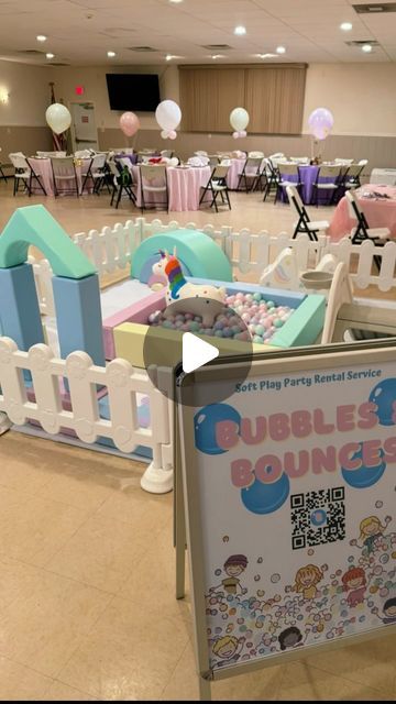 Bubbles and Bounces on Instagram: "A One-derful Adventure! 🤍🎉🎈 This pastel soft play set is one of my most popular packages to date! DM or email today to find out how you can book it for your next event! 😊🥳 . . Beautiful backdrop and balloon garland by @johniaashley ! 🎈 . . . . . . . . . . . . #bubblesandbounces #hotairballoontheme #birthdaypartyideas #softplaynj #njsoftplay #njsmallbusiness #femaleowned #njmom #momsofnj #bergenmoms" Soft Play, Beautiful Backdrops, Play Set, Party Rentals, Balloon Garland, Instagram A, Birthday Parties, Most Popular, How To Find Out