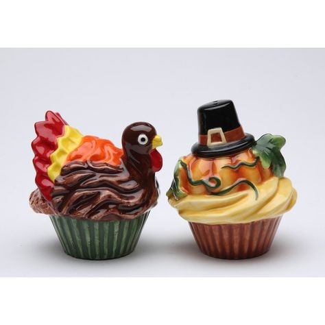 Turkey Cupcake, Turkey Cupcakes, Thanksgiving Cupcakes, Pumpkin Thanksgiving, Salt And Pepper Grinders, Salt Shaker, Salt And Pepper Set, Thanksgiving Table, Salt And Pepper Shaker