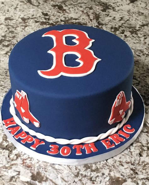 Red Sox cake Red Sox Cake Ideas, Red Sox Party Decorations, Red Sox Birthday Cake, Red Sox Birthday Party, Boston Red Sox Cake, Wine Cakes, Red Sox Cake, Baseball Cakes, Baseball Birthday Cakes