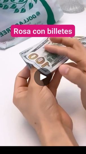 285K views · 2.1K reactions | Aprende de este video viral para hacer una Rosa de dinero 🥰 | Soy Emprendedora | Soy Emprendedora · Original audio How To Make Money Flower Bouquet Diy, Money Roses Bouquet Dollar Bills, Pink Money Flower Bouquet, Glitter Money Roses, Money Bucket Flower Rupiah, Video Viral, Jello Shots, Money Gift, Flower Bouquets