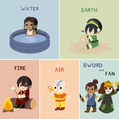 Toph Zuko, Team Avatar, Fire Water, Aang, Avatar, Fan, Water