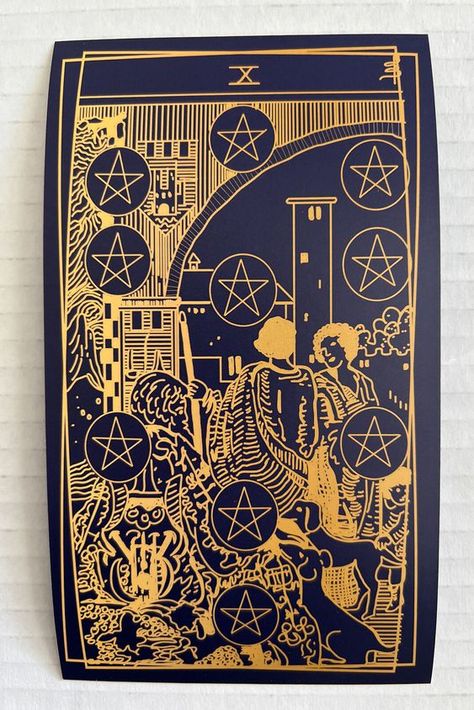 The Oracle's Guide to Tarot's Prophetic Teachings| #tarot #psychic #love #tarotcards #magic #tarotreadersofinstagram #tarotreader #tarotreading 10 Of Pentacles Tarot Card, 10 Of Pentacles Tarot, 10 Of Pentacles, Ten Of Pentacles, Suit Of Pentacles, Tarot Card Designs, Pentacles Tarot, Esoteric Art, Free Tarot