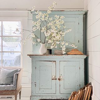 I’m hoping dogwoods will be in bloom for our shop opening on April 6th. Our studio is located in Amador City, California. The dogwoods are… Extra Space Storage, Casa Country, Vintage Appliances, Dreamy Whites, French Farmhouse, Wood Ceilings, Farmhouse Style House, French Country Decorating, Vintage Chairs