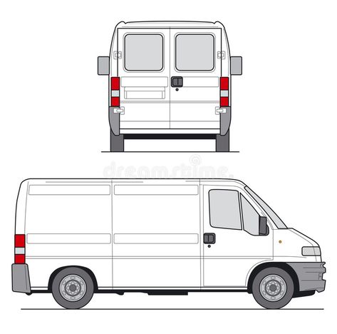 Delivery Van. Layout for presentation - vector , #AFF, #Van, #Delivery, #Layout, #vector, #presentation #ad Van Template, Noodle Art, Delivery Van, Step Van, Work Truck, Graphic Design Posters, Border Design, Recreational Vehicles, Poster Design