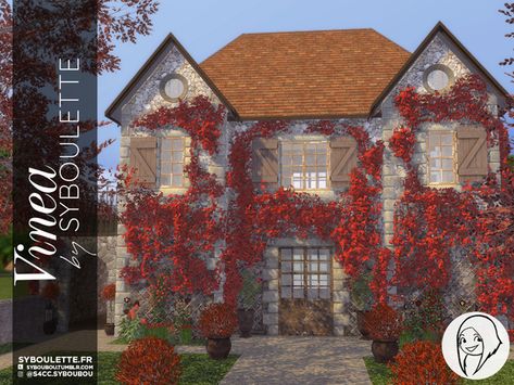 Sims 4 House Plans, Sims 4 Expansions, Sims Building, Sims Games, The Sims 4 Download, Sims Four, Sims 4 Cc Furniture, Countryside House, Sims 4 Build