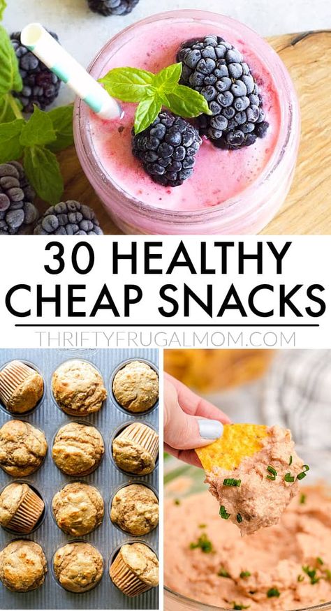 30 Cheap Healthy Snacks- for kids and adults! | Thrifty Frugal Mom Healthy Cheap Snacks, Snacks To Sell, Cheap Snacks, Budget Snacks, Cheap Healthy Snacks, Cheap Snack, Healthy Party Snacks, Healthy Summer Snacks, Simple Snacks