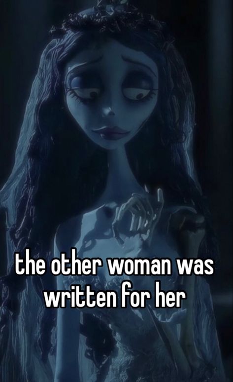 Emily Pfp Corpse Bride, Corpse Bride Emily Wallpaper, The Corpse Bride Quotes, Emily Corpse Bride Quotes, The Other Women Aesthetic, Corpse Bride Whisper, Corpse Bride Genderbend, Corse Bride, Emily Corpse Bride Costume