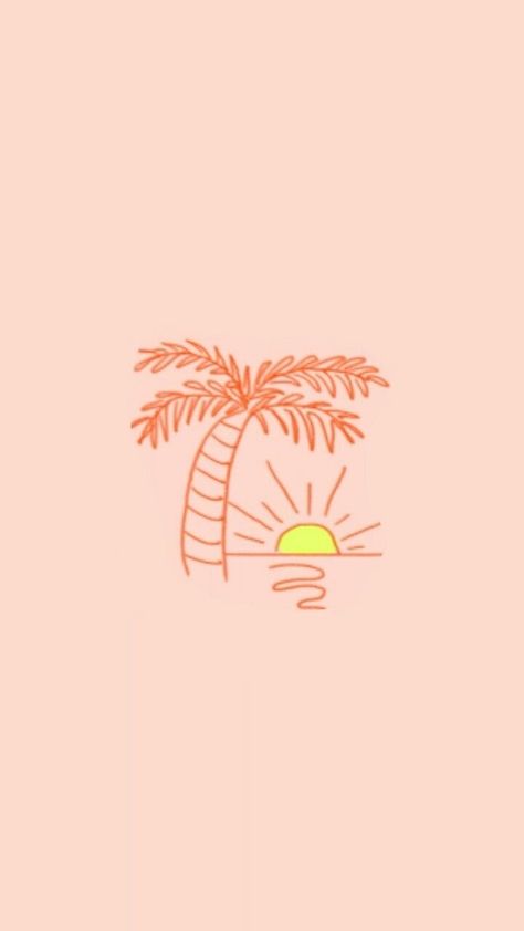 Beachy Wall Collage, Lilly Pulitzer Iphone Wallpaper, Beachy Wallpaper, Summer Beach Wallpaper, Pink Palm Tree, Beach Wall Collage, Cute Home Screen Wallpaper, Phone Wallpaper Boho, Cute Summer Wallpapers