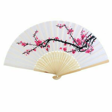 Folding Hand Fan, Wedding Fans, Fan Picture, Folding Fan, Hand Held Fan, Plum Blossom, Japanese Design, Japanese Style, Vintage Accessories