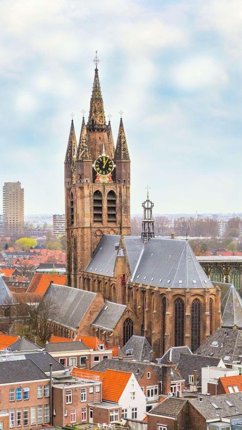 Delft,Netherland Girl With The Pearl Earring, Vacation Memories, Johannes Vermeer, Pearl Earring, Gothic Architecture, The Pearl, European Travel, Utrecht, Delft