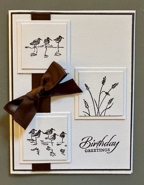 Finding the perfect card for a boyfriend, brother, father etc, can be challenging.  This beautiful card created with premium linen cardstock is the perfect mix of elegance and nature.  The chocolate brown background stamped with espresso ink makes this card the exact compliment to anyone's personality. Each card is handmade so slight variances may occur in placement. The card measures 4.25" x 5.5" with accompanying envelope Faith Cards Handmade, Cards For Men Handmade Ideas, Stamp It Up Cards, Mens Handmade Birthday Cards, Masculine Cards Handmade Happy Birthday, Homemade Men’s Birthday Cards, October Birthday Cards, Die Cut Cards Ideas Handmade, Homemade Birthday Cards For Men