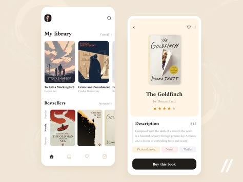 Book Store App by Purrweb UI Selling Used Books, Sell Used Books, App Design Ideas, Library App, App Design Layout, Ui Ux Inspiration, Ux Inspiration, Ux Design Inspiration, Online Book