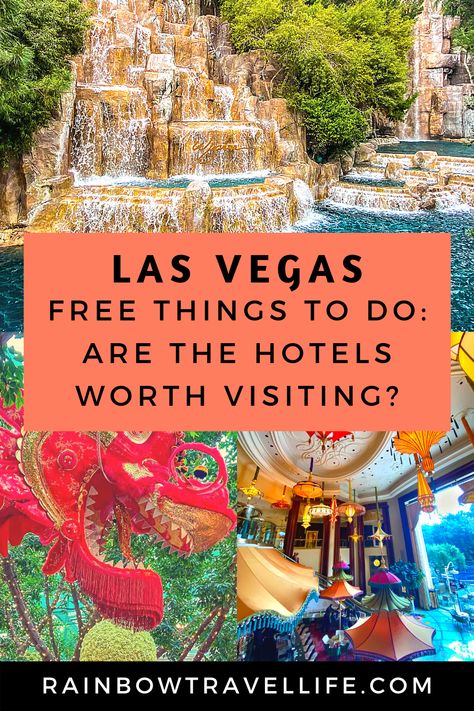 Hotels in Las Vegas are full of free things to see and do, but are they worth visiting? Includes the Wynn, Encore, Circus Circus, Treasure Island, The Venetician, and more. Wynn Hotel Las Vegas, Circus Circus Las Vegas, Treasure Island Las Vegas, Encore Las Vegas, Las Vegas Trip Planning, Vegas Trip Planning, Vegas Activities, Hotels In Las Vegas, Things To Do In Vegas