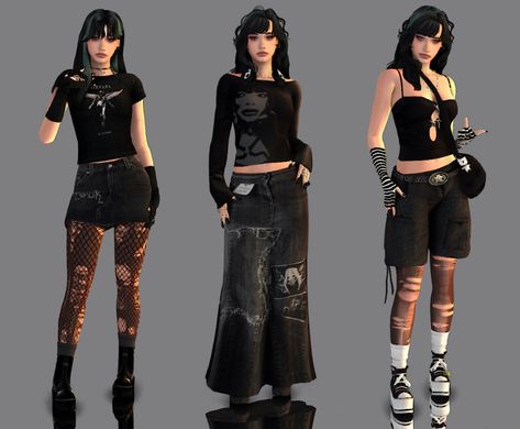 ☆☆☆☆ Mod Goth Fashion, Sims4 Cc Gothic Clothing, Sims 4 Cc Emo Clothes Maxis Match, Goth Name Ideas, Sims 4 Cc Alternative Clothes Maxis Match, Sims4 Alt Cc, Opiumcore Sims 4 Cc, Diesel Sims 4 Cc, Sims 4 Clothes Grunge