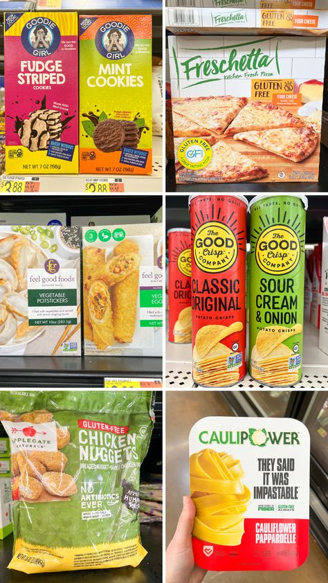 Walmart Gluten Free Products, Starting Gluten Free Diet, Gluten Free Store Bought Snacks, Gluten Free At Sams Club, Gluten Free Costco Finds, Gluten Free Snacks Store Bought, Gluten Free Junk Food, Simple Gluten Free Meals, Gluten Free Fast Food Options