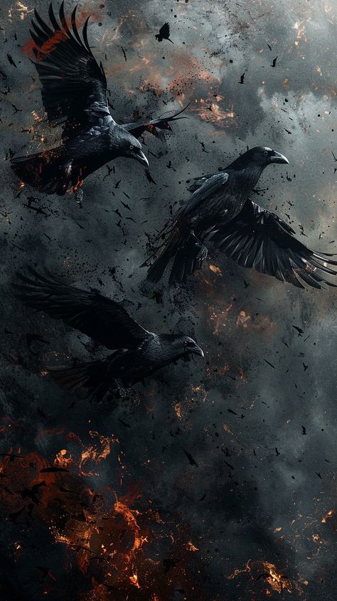 Follow for more!! Dark Gothic Wallpaper, Raven Warrior, Book Cover Background, Dark Souls Artwork, Broken Screen Wallpaper, Dark Fantasy Artwork, Gothic Wallpaper, Rennaissance Art, Raven Art