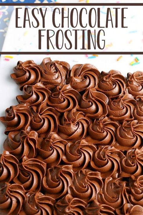 Chocolate Butter Cream Frosting Easy, Chocolate Decorating Icing, Milk Chocolate Frosting Homemade, How To Make Homemade Chocolate Frosting, Cocoa Buttercream Frosting, Homemade Chocolate Frosting Easy, Chocolate Butter Icing Recipe, Easy Chocolate Icing Recipe, Chocolate Frosting Easy