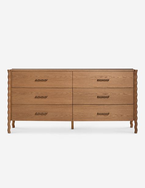 Dresser Natural, Burled Wood Furniture, 2024 Bedroom, Bedroom Vibes, Dresser Design, Cordless Table Lamps, Long Lumbar Pillow, Dining Room Storage, Lulu And Georgia