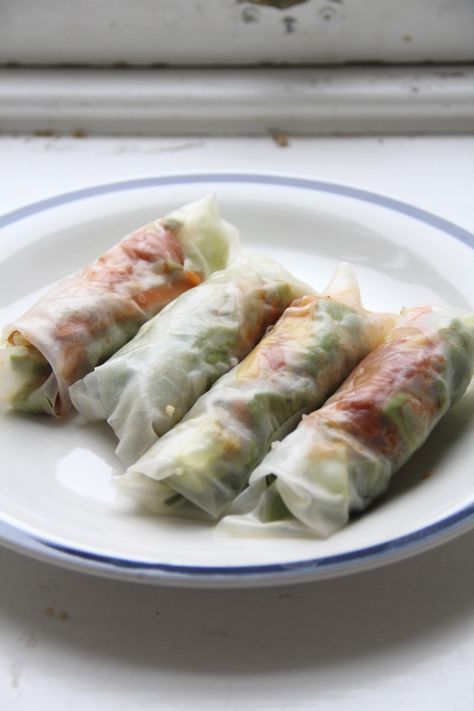 Kimchi Rice Paper Rolls Kimchi Rice, Spring Roll Wrappers, Rice Paper Rolls, Meatless Mondays, Paper Rolls, Meatless Monday, Spring Rolls, Exciting News, Korean Food