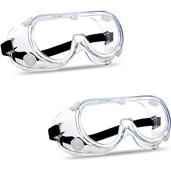 Super More (2PCS Anti-Fog Protective Safety Goggles Clear Lens Wide-Vision Adjustable Chemical Splash Eye Protection Soft Lightweight Eyewear - Amazon.com Safety Goggles, Ski Goggles, Eye Protection, Goggles