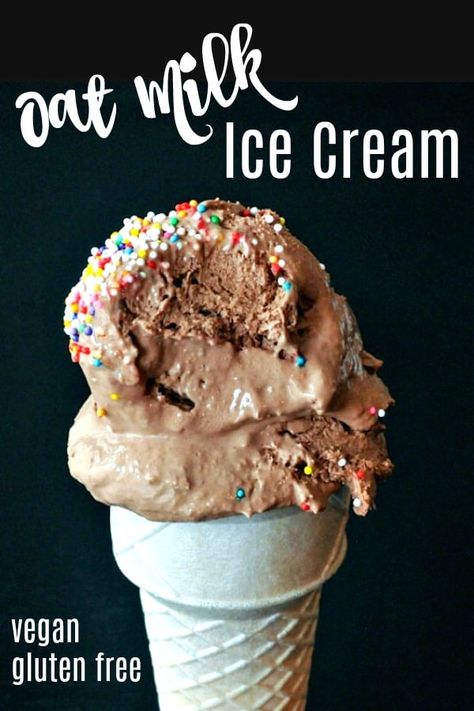 Oat Milk Ice Cream Recipe, Oat Ice Cream, Oat Milk Ice Cream, Recipe For Ice Cream, Milk Ice Cream Recipe, Cambodia Food, Dairy Recipes, Vegan Ice Cream Recipe, Nice Cream Recipe