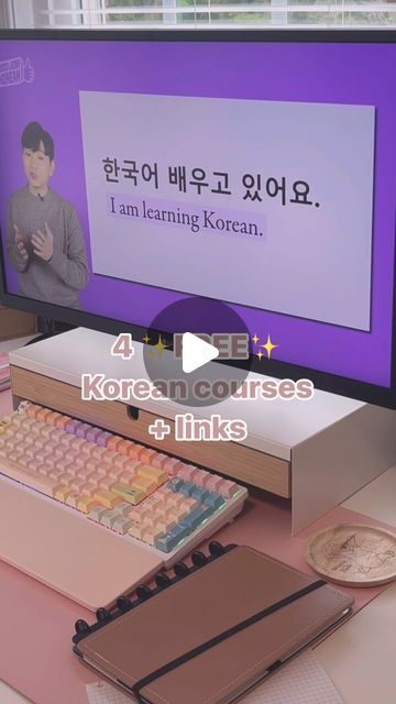 이가비 • Korean Studygram on Instagram: "3 FREE Korean Courses
 ↓↓↓ ↓↓↓

1. LEARN KOREAN: https://www.loecsen.com/en/learn-korean#/en/Essentials
- important Korean vocabulary for beginning students
- interactive web-based learning
- basic conversational courses
- speaking drills 
- beginning - intermediate

2. Hangul Mastery 101: https://www.goodjobkorean.com/gabi_lee
* certification of completion
* 12 lessons + pdf material
* quizzes after each lesson
* learn Hangul
* beginner friendly 

3. Live Lingua: https://www.livelingua.com/korean/courses
- 7 Korean courses 
- 60 e-books
- 557 audio files
- beginning - advanced

4. TOPIK grammar through 100 Patterns: https://www.udemy.com/course/practice-korean-language-to-use-100-patterns/
- study TOPIK vocabulary, grammar and conversation at once
- 1 Korean Conversation, Motivation Aesthetics, Korean Vocabulary, Learn Hangul, Korean Learning, Learn Language, Basic Grammar, Learning Journey, Learn Korean