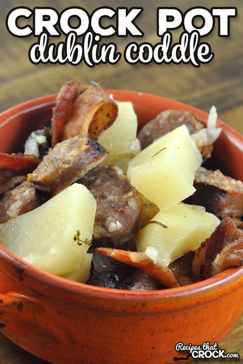 Do you like Dublin Coddle? Then you will not want to miss this Crock Pot Dublin Coddle recipe! It takes a little work, but the result is wonderful! Irish Coddle, Dublin Coddle Recipe, Coddle Recipe, Dublin Coddle, Sausage Crockpot, Irish Dishes, Crock Pot Food, Crockpot Cooking, Slow Cookers