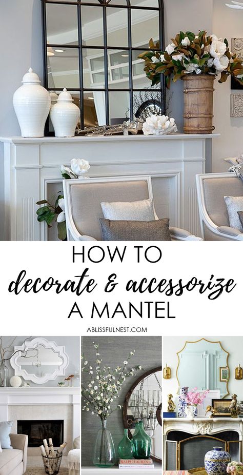 Mantle Decorating Ideas Everyday, Decorate Mantel, Triangle Method, Mantle Decorating Ideas, Mantle Decorating, Mantel Fireplace, Fireplace Mantle Decor, Room Fireplace, Fireplace Mantel Decor