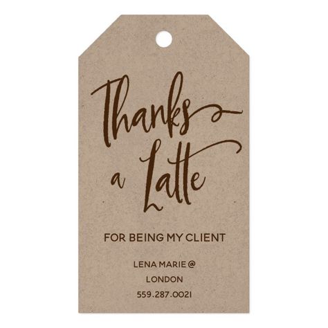 Thanks a Latte | Realtor Marketing | Thank You Gift Tags | Zazzle.com Pop Bys Real Estate, Business Marketing Gifts, Health Marketing, Client Appreciation Gifts, Tissue Paper Crafts, Referral Marketing, Marketing Gift, Thanks A Latte, Real Estate Gifts