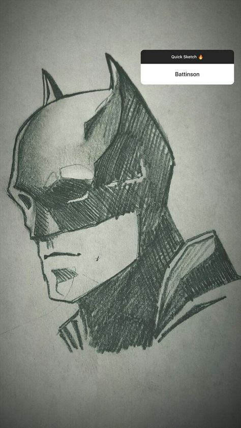 The Batman Drawing 2022, The Batman Sketch, Marvel Comics Art Sketch, How To Draw Super Heroes, Batman Sketch Easy, Hard Drawing Ideas Sketch, The Batman Drawing, Batman Drawing Sketches, Hard Drawing Ideas