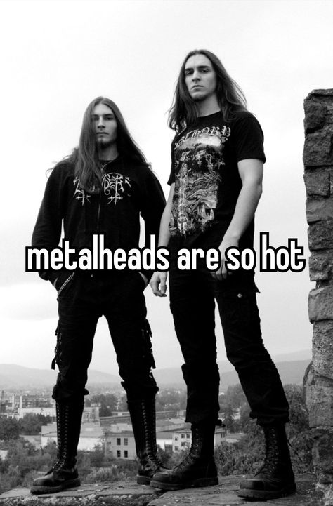 Metalheads With Long Hair, Metalhead Boyfriend Aesthetic, Long Hair Metalhead Guys, Metal Head Bf, Metalhead Boy, Metalhead Men, Metalhead Boyfriend, Metal Boyfriend, Metalhead Style