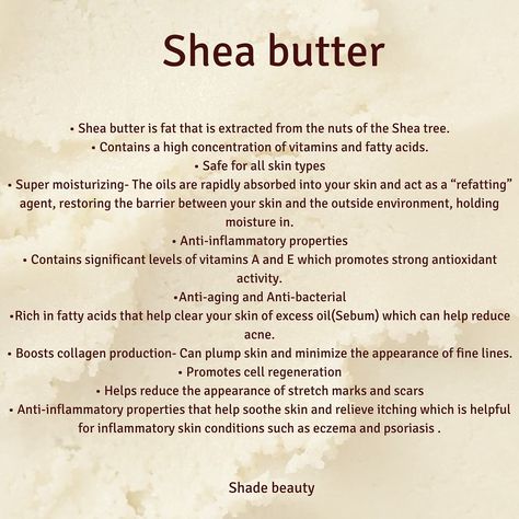 Benefits of Shea butter and why we should use it daily🤎🤎 #sheabutter #shadebeauty #allskintypes #skincare #bodycare Benefits Of Shea Butter, Shea Butter Benefits, Organic Skin, Body Butter, Organic Skin Care, Shea Butter, Body Care, Butter, Skin Care