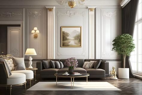 10 Steps to Achieving a Beautiful Neoclassical Interior Design Neoclassical Interior Design Luxury, Neoclassic Interior Design, Interior Design Neoclassical, Neoclassic Interior, Neoclassical Interior Design, Neoclassical Design, 3d Architectural Rendering, Kb Homes, Neoclassical Interior