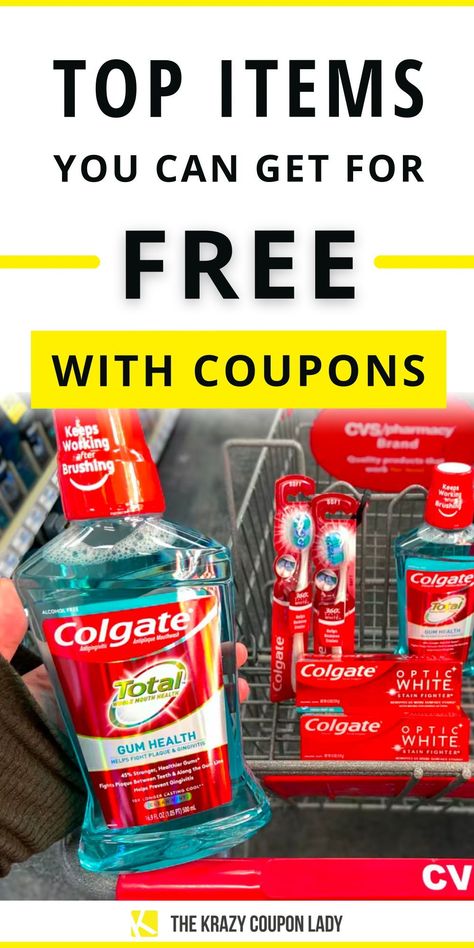 Couponers are known for getting cheap stuff. As The Krazy Coupon Lady, I like to be known for getting free stuff with my coupons. There are certain items that you can bank on always being free…and sometimes even make money on (we call this a moneymaker). Some of these deals come around more often than others, but when I can get something for free, I stock up to hold me over until the next time it’s a freebie. It’s easy to learn how to coupon. Read on for money saving tips and shopping hacks... Where To Get Coupons, Free Printable Grocery Coupons, Coupon Hacks, Best Coupon Sites, Free Coupons By Mail, Get Free Stuff Online, Couponing For Beginners, Baby Freebies, Cheap Stuff