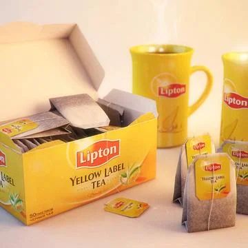 Lipton Tea, Tea Labels, Yellow Label, Health Facts Food, Yellow Tea, Creative Advertising Design, Grocery Foods, Unique Business Cards, Typography Letters