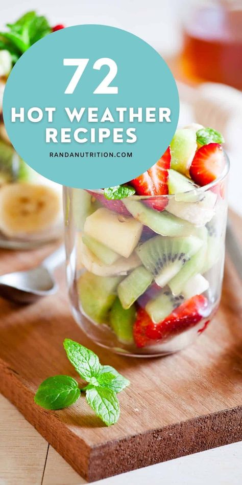 Hot Weather Recipes to Beat The Heat for Summer Cold Food For Hot Days, Hot Weather Dessert Ideas, Hot Weather Recipes, Hot Weather Food, Recipes For Hot Weather, Hot Weather Dinner Ideas, Hot Weather Meals, Salads For Kids, Pool Party Food