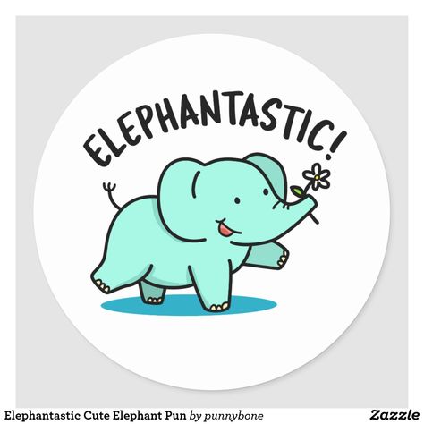 Elephant Puns, Kid Puns, Science Puns, Funny Elephant, Animal Elephant, Cute Thank You Cards, Cute Puns, Perfect Cute, Elephant Logo