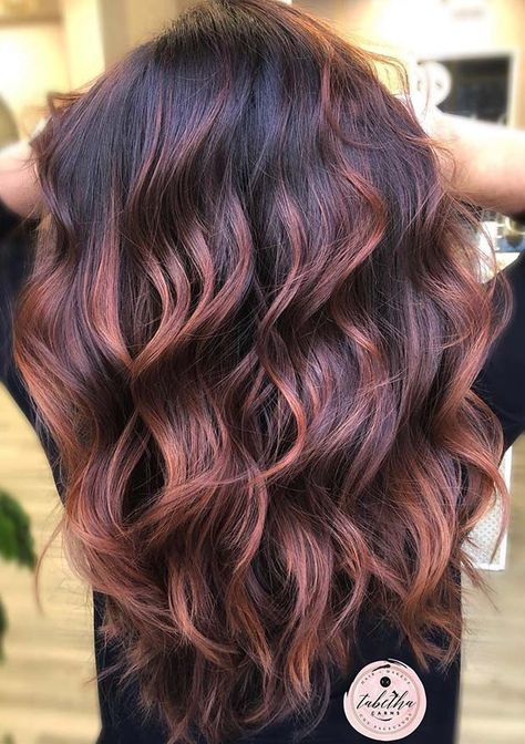 Strawberry Blond Balayage, Balayage Hair Rose, Gold Balayage, Rose Gold Balayage, Brunette Balayage, Red Highlights, Ombré Hair, Ombre Hair Color, Summer Hair Color