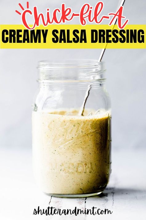 Dressing For Burrito Bowl, Chick Fil A Creamy Salsa Dressing, Copycat Chick Fil A Creamy Salsa Dressing, Chick Fil A Creamy Salsa Dressing Recipe, Burrito Bowl Dressing, Creamy Salsa Recipe, Sandwich Dressing Recipe, Chic Filet, Creamy Salsa Dressing