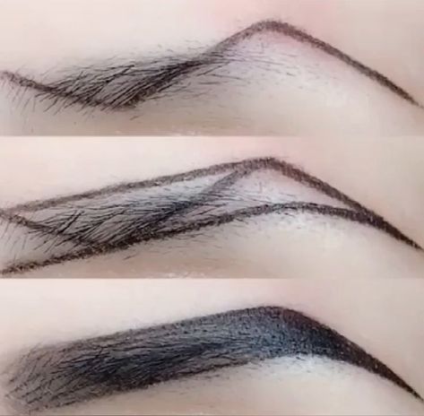 Eyebrow Makeup Techniques, Alis Mata, Makeup Contouring, Membentuk Alis, Eyebrow Makeup Tutorial, Bentuk Alis, Contouring Makeup, Mekap Mata, Video Makeup