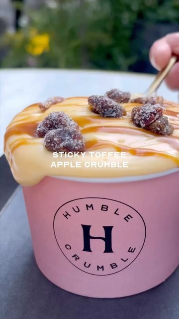 Humble Crumble, Toffee Apple, Sticky Toffee, Crumble Topping, Apple Crumble, November 9, Toffee, York City, Vanilla