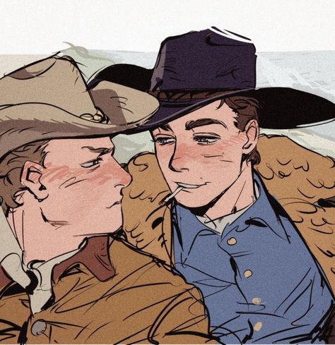 Brokeback Mountain, Cowboy Aesthetic, Cowboy Art, Gay Art, Drawing Reference Poses, Funky Art, Art Inspiration Drawing, Art Reference Poses, Art Tutorials