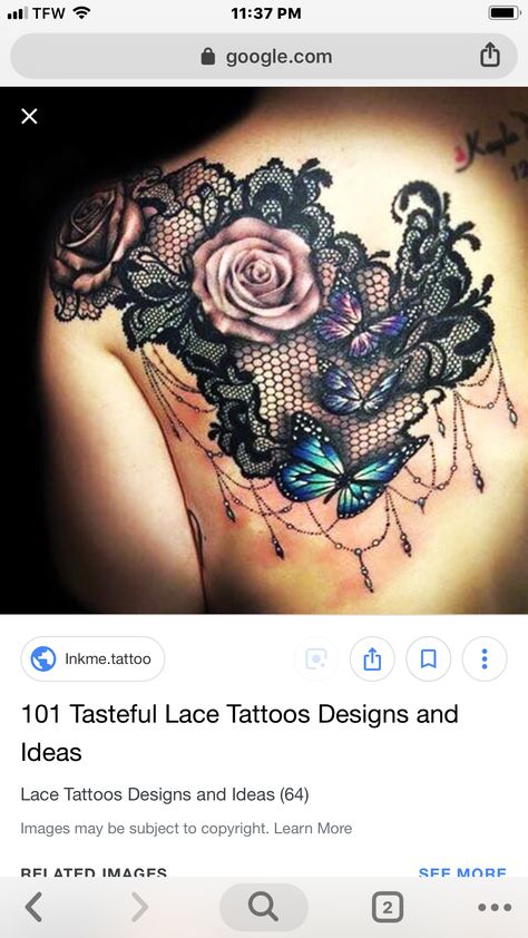 Lion Flower, Lower Back Tattoo Designs, Lace Tattoo Design, Tattoo Thigh, Spine Tattoos For Women, Back Tattoos For Guys, Back Of Shoulder Tattoo, Lace Tattoo, Back Tattoo Women