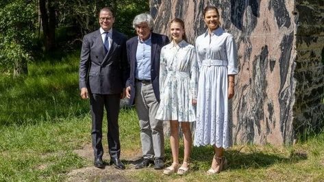 Prinses Estelle met ouders bij onthulling sculptuur - Modekoningin Máxima Giuseppe Penone, Kroonprinses Victoria, Flow Of Life, Royals, Van