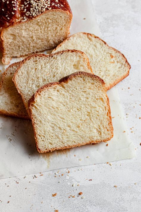 This basic challah bread loaf is a simple, easy and comforting recipe you can make using basic ingredients and your hands.|#challahbread #challahrecipe #easychallahrecipe #easybreadrecipe #basicbreadrecipe #basicchallah #jewishbread #easysandwichbreadrecipe#simplebreadrecipe #breadloaf #sandwichbreadrecipe | Brioche Bread Recipe, Bread Photography, Basic Bread Recipe, Pretzel Bread, Milk Bread Recipe, Sandwich Bread Recipes, Milk Bread, Brioche Bread, Challah Bread