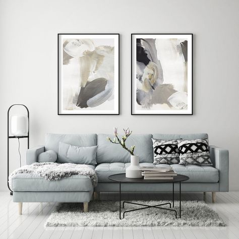 Contemporary Art V - Olive et Oriel Hamptons Interior Design, Art Galaxie, Neutral Wall Decor, Coastal Art Prints, Australia Wall Art, Mirror Artwork, Small Framed Art, Stretched Canvas Wall Art, Neutral Walls