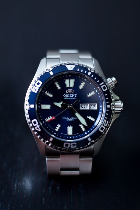 Orient Diver Watch, Diver Watch, 200m, Luxury Watches For Men, Sapphire Crystal, Diver, Luxury Watches, Omega Watch, Sapphire