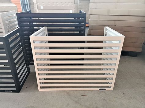 Outdoor Heat Pump Cover, Ideas For Hiding Air Conditioner, Air Conditioner Hide Outdoor, Heat Pump Screen, Cover For Air Conditioning Unit Outside, Covering Air Conditioner Unit Outdoors, Aircon Cover Outdoor, Outdoor Air Conditioner Hide, Diy Air Conditioner Cover Outdoor